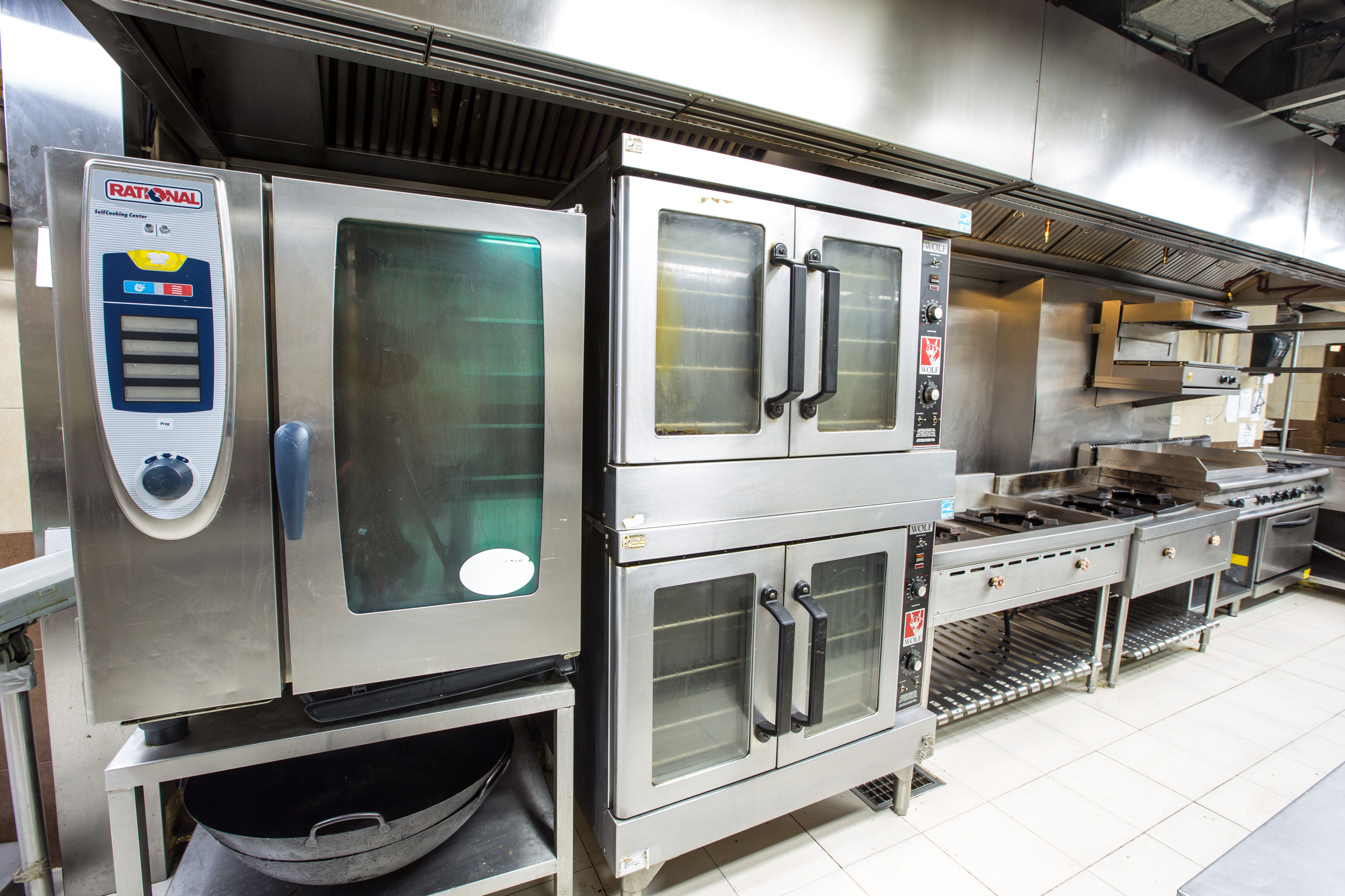Hotel commercial kitchen equipment line