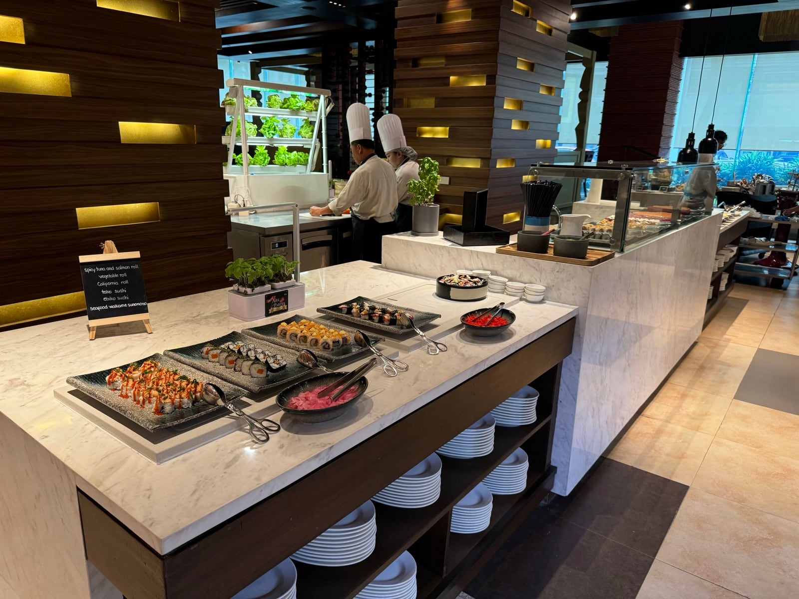 New World Hotel Makati foodservice line and stainless equipment